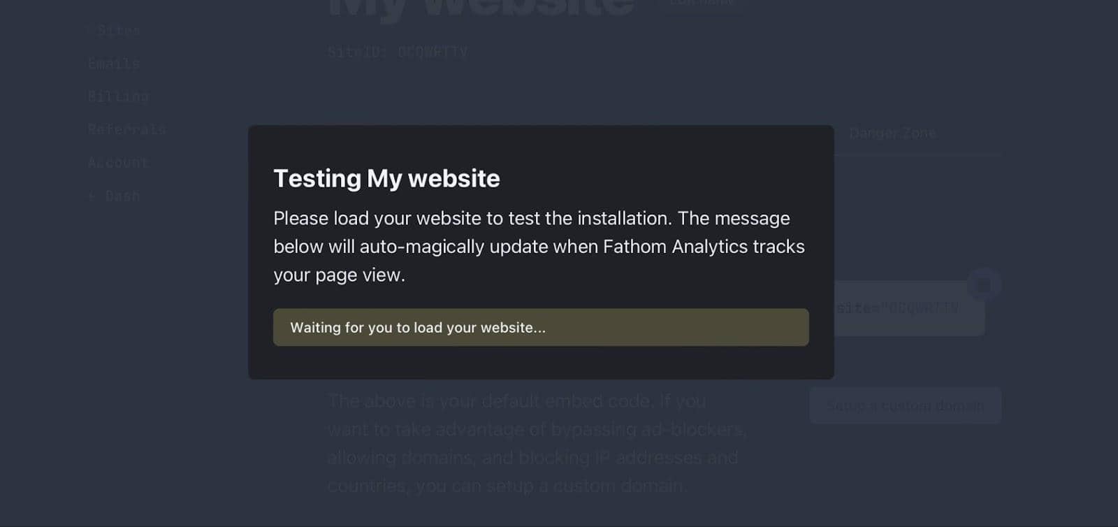 verifying analytics code